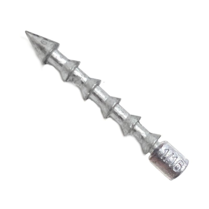 Reaction Tackle Nail Weights for Bass Fishing - Insert Pencil Sinkers for Wacky Rig, Neko Rig and Soft Plastic Lures - Freshwater and Saltwater - 1/16 Oz