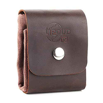 Waxed Canvas Foraging Bag Waist Hanging Leather Canvas Pouch Outdoor Waist Hanging Portable Tool Bag and Daily Storage Bag by LIPOUD
