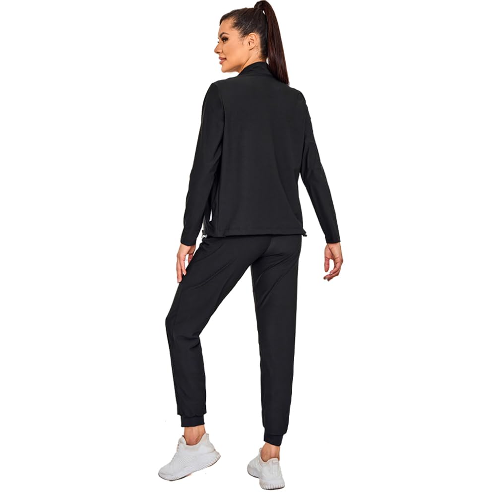 REEDBEEK Sauna Suit Weight Loss Hot Sweat Suits Sauna Pants with Pockets Gym Workout Exercise for Women