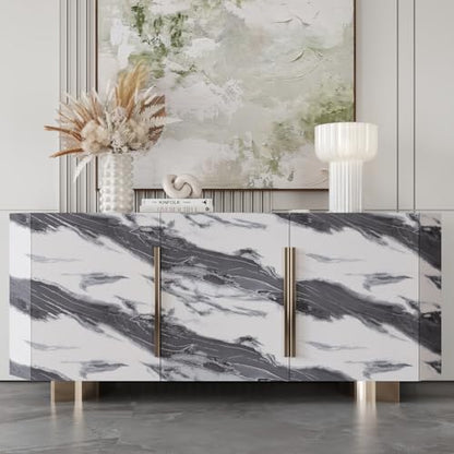 CRE8TIVE Silver Grey White Liquid Marble Contact Paper Peel and Stick Modern Marble Wallpaper Removable Self Adhesive Countertop Contact Paper Waterproof Vinyl Roll for Cabinets Tables Shelves 12"x80"