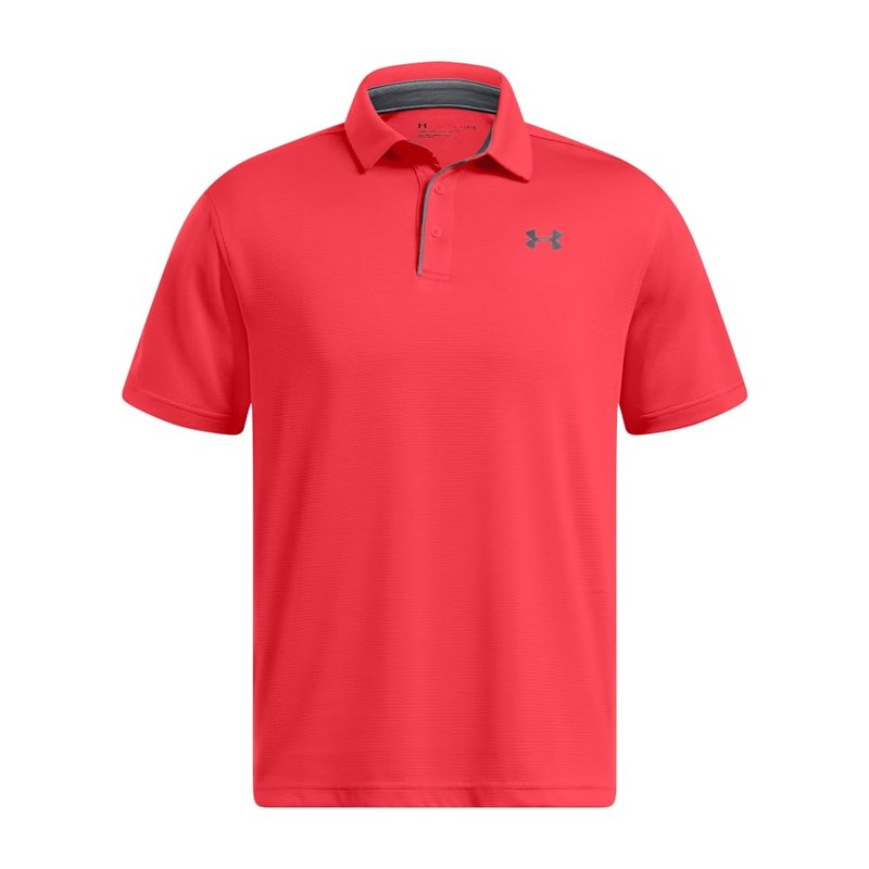 Under Armour Men's Tech Golf Polo, (713) Racer Red / / Pitch Gray, 3X-Large Tall