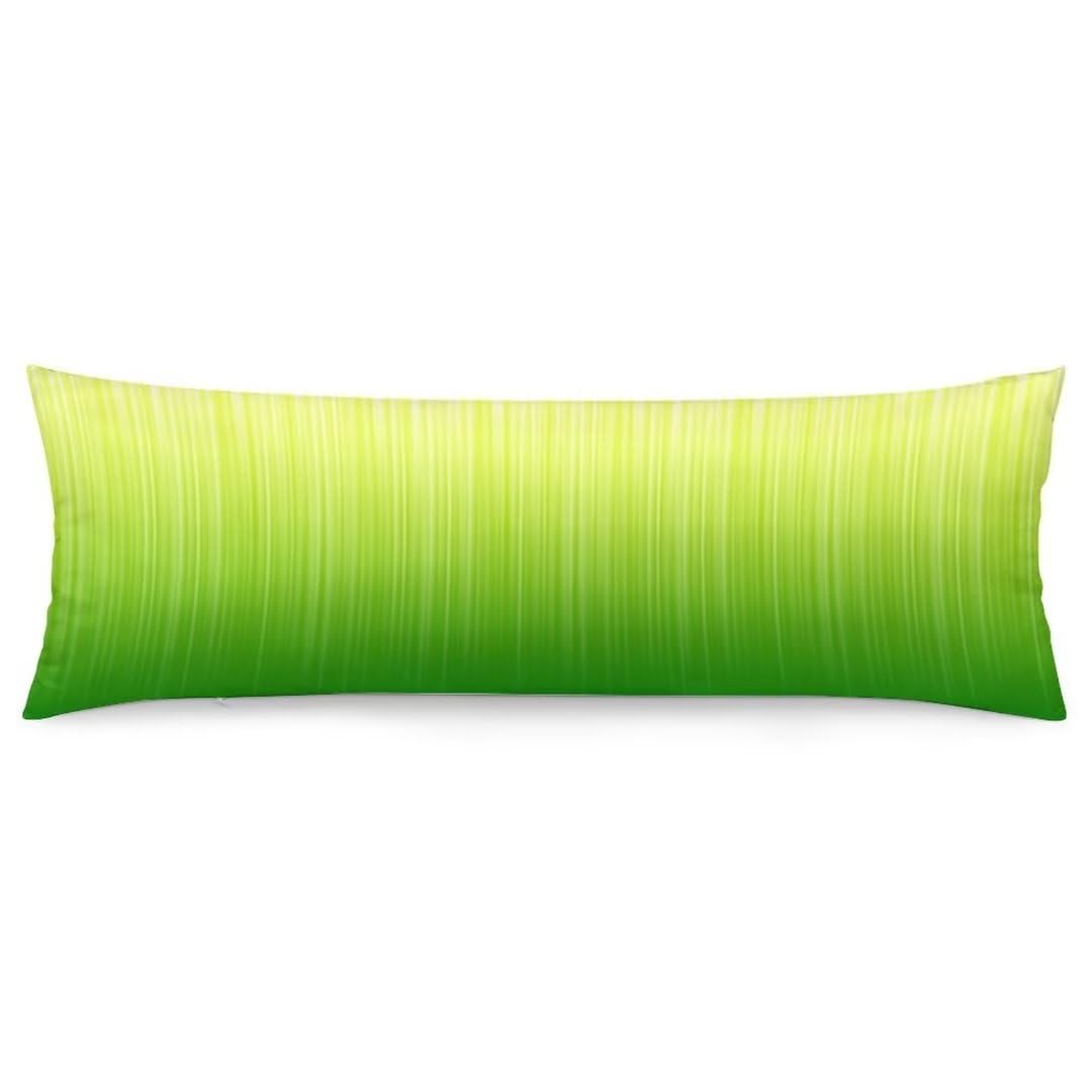 Lime Green Decorative Body Pillow Cover Luxury Throw Pillow Covers Modern Long Pillow Case Protector with Hidden Zipper Soft Rectangle Bed Pillowcases Cushioned for Bedroom,Couch,Home Gifts 20"x54"