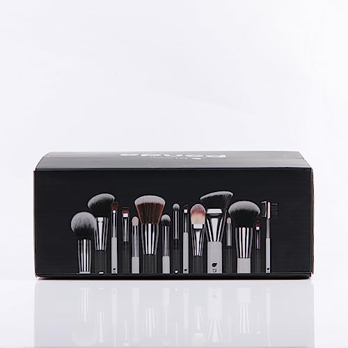 DUcare Makeup Brushes Set Professional 27Pcs Makeup Brushes Premium Synthetic Kabuki Foundation Blending Face Powder Blush Concealers Eye Shadows Make Up Brushes Kit White