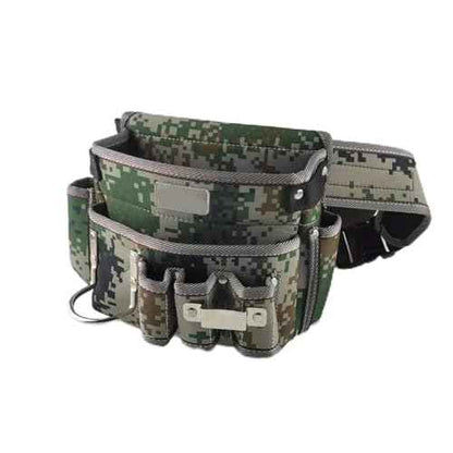 Oxford Cloth Waist Tool Bag with Belt Multiple Pocket Tool Pouch Electrician Tool Organizer Bag