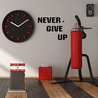 Tenare 4 Pieces Gym Wall Decal Motivation Vinyl Wall Decals Be Stronger Than Your Excuses Sticker Don't Wish for It Work for It Large Gym Never Give up Quote Sticker Home Exercise Fitness