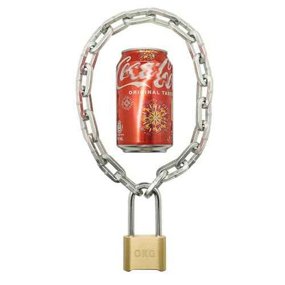 OKG Security Chain - 2ft x 1/4" Thick Outdoor Gate Chain, Cut Proof Chain Made of Hardened Alloy Steel Chain for Fences, Bicycles, Scooters, Pet Cages, Barn Door (Silver, No Lock)