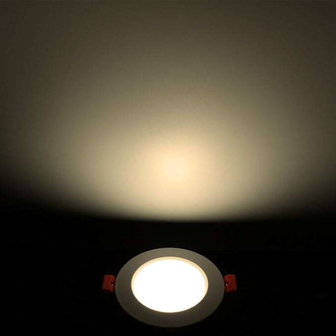 3 inch Dimmable LED Recessed Lighting, 7W Retrofit Downlight, 4000K Natural White, CRI 80 with LED Driver, as AC 110V Ceiling Light Fixture for Living Room, Kitchen, Bedroom, Hallway, 4 Pack