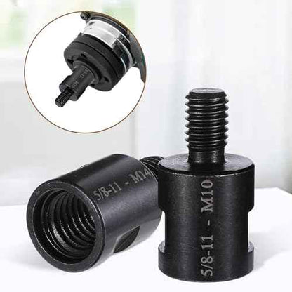Angle Grinder Adapter, 2 Pcs Angle Grinder Attachment Converter 5/8"-11 Female to M10/M14 Male, Interface Connector Adapter for Angle Grinder Polisher Drill Bit Connecting Tool