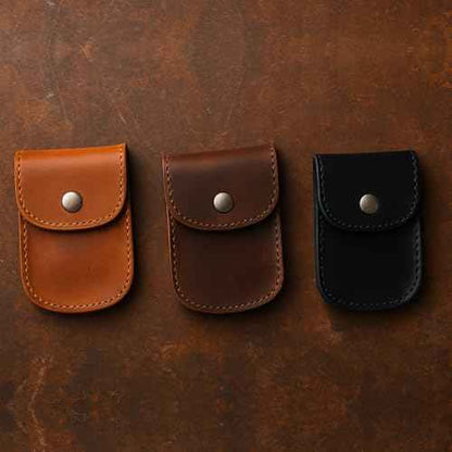 Leather Belt Holster for Men ? Full-Grain European Cowhide ? EDC Pouch for Tools, Lighter, Knife ? Rugged Handmade Sheath ? Fits Belts up to 2.5