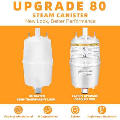 Upgrade 80 Steam Canister for Aprilaire Steam Humidifier Models 800, 801, 865, 866, 80 Replacement Canister OEM Substitute for Aprilaire Canister, 2 Pack