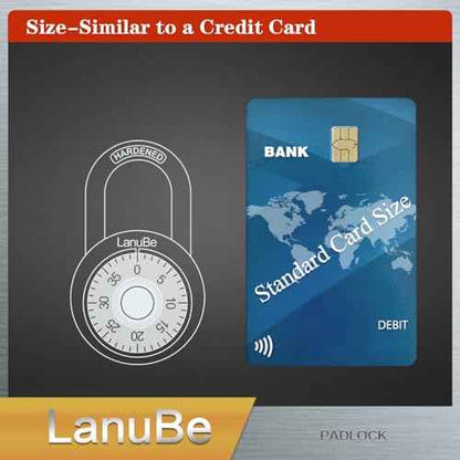 LanuBe Lock Standard Dial Combination Lock, 2 inches. Wide, with Different Combinations, Black Turnplate, Pack of 12; Lock for School, Employee, Gym Sports Locker, Case, Toolbox
