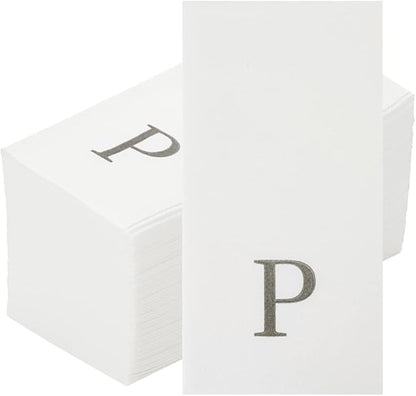 Luxenap 15.8 X 7.9 Inch Linen-Feel Guest Towels, 2000 Lettered Hand Towels