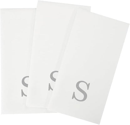 Luxenap 15.8 X 7.9 Inch Linen-Feel Guest Towels, 2000 Lettered Hand Towels