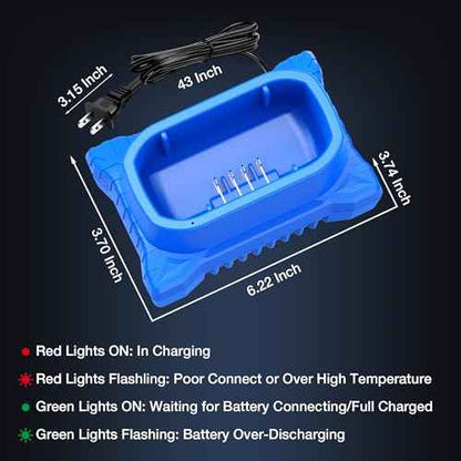 Replacement for Kobalt 40V Battery Charger, OGJUNX Rapid Charger Applicable to for Kobalt 40V Max Battery KB440-03 KB540C-06 KB540-06 KB2540C-06 KB640-03 KB240-06 KB640-06 KB245-06