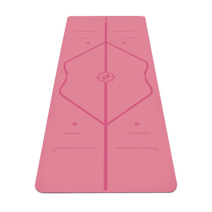 Liforme Original Yoga Mat – Free Yoga Bag Included - Patented Alignment System, Warrior-like Grip, Non-slip, Eco-friendly, sweat-resistant, long, wide, 4.2mm thick mat for comfort