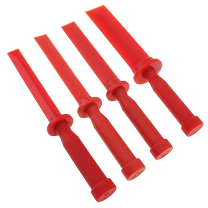4Pcs Plastic Chisel Scraper Set, Plastic Scrapers Non Scratch, Scraper Remover Tool Kit
