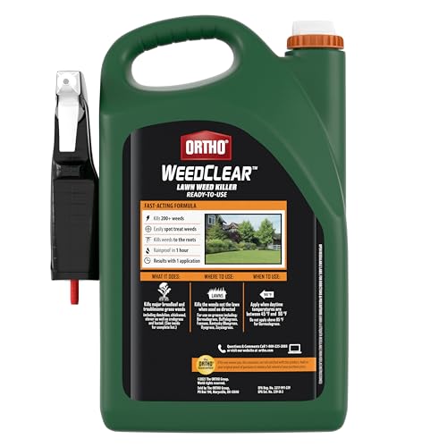 Ortho WeedClear Lawn Weed Killer Ready-To-Use with Trigger Sprayer, Kills Dandelion, Crabgrass, and Clover, 1 gal.