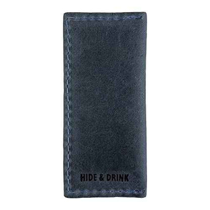 Hide & Drink, Set of 4 Tooth Pick Cases, Cooking Accessories, Full Grain Leather, Handmade, Slate Blue