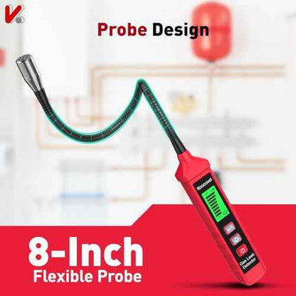 Gas Leak Detector, Portable Natural Gas Sniffer with 8-Inch Probe for Propane, Methane & Combustible Gases