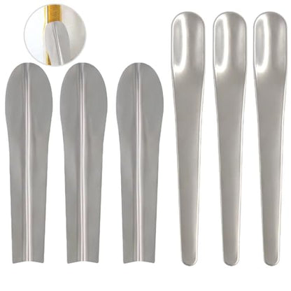 6 Pack Tile Grout Finishing Tool Spreader Spatulas Applicator Streamline Caulk Spatula Stainless Steel Concave and Convex Caulking Spatulas Tool Set for Silicone Sealant Caulk Grout Sealer