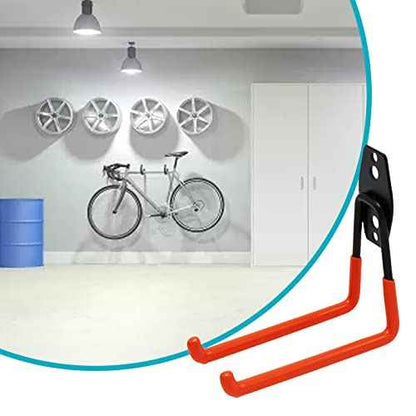 Eagles Garage Wall Hooks,12Pack Heavy Duty Garage Storage Hooks with Anti-Slip Coating,Wall Mount Garage Hanger Organizer,Tool Hangers for Hanging Bike, Ladder and Garden Tools