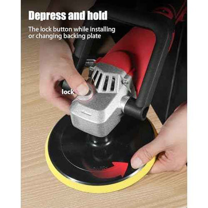 AVID POWER Car Buffer Polisher, 1200W 7 Inch/6 Inch Rotary Buffer Waxer, 6 Variable Speed 1600-3500 RPM, Detachable Handle & Side Handle for Car Detailing, Boat Sanding, Polishing and Waxing
