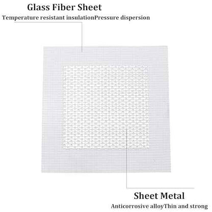 6PCS 4¡± Drywall Repair Kit, Aluminum Wall Patch with Galvanized Plate, Self Adhesive Fiberglass Dry Wall Hole Patches for Drywall Ceiling Sheetrock