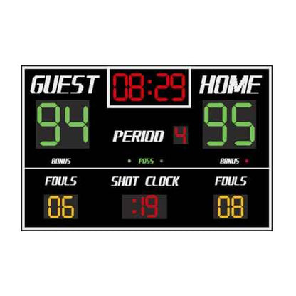 SUPERDANT Basketball Scoreboard Wall Stickers Self Adhesive Decals Basketball Scoreboard Wall Decor Vinyl Art Mural Decals Waterproof Decoration for Kids Room Home Living Room Bedroom 37.7x23.6in