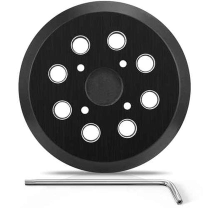 1 Pack 5" 8 Hole Replacement Sander Pad Compatible with Milwaukee 6021-21 6034-21 2648-20 2648-21 Orbital Sander Hook and Loop Replacement Part #51-36-7100 (4 Screw Holes Sander Pads)