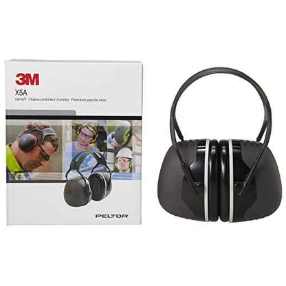 3M PELTOR Ear Muff Hearing Protection, X5 Series, Noise Protection NRR 21 dB, Construction, Manufacturing, Automotive
