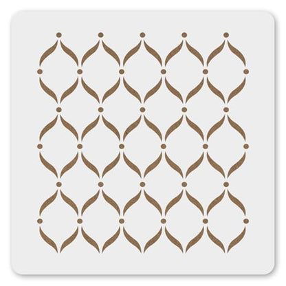 MAGJUCHE Fancy Pattern Stencil 12 Inches, Reusable Stencil for Wall Painting DIY Crafts Decor