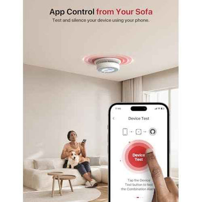 X-Sense Smart Smoke and Carbon Monoxide Detector Combo, Battery-Operated (Not AC Hardwired) Interconnected Combination Smoke Carbon Monoxide Detector, Base Station Required, SC07-MR, 1-Pack