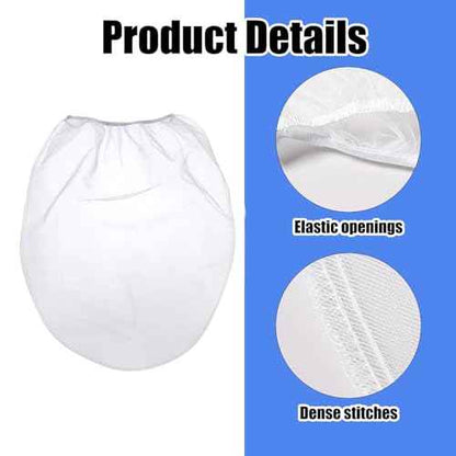10PCS Paint Strainer Bag, 1 Gallon Paint Filter Bucket with Elastic Opening Drawstring, White Nylon Mesh Filter Fine Mesh Bag for Paint Gardening