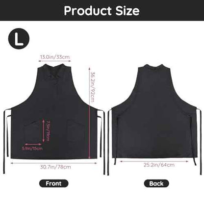 Segbeauty Hairdresser Apron, Professional Salon SPA Hair Stylist Vest Cosmetology Apron Pet Groomer Work Clothes