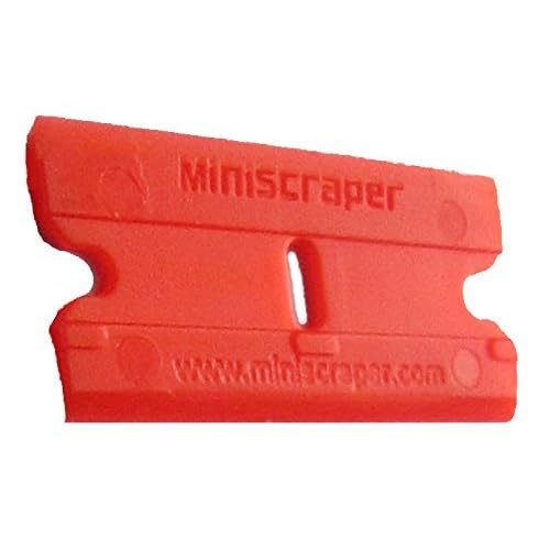 10 Plastic Double Edged Razor Blades and EZ X Razor Scraper Pat. Pending