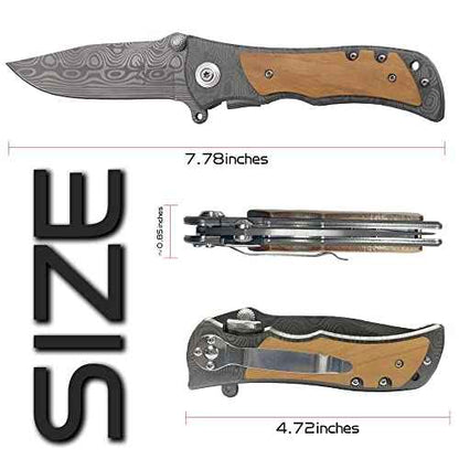 XJF Engraved Pocket Knife for Son-in-Law, Best Wedding Gift Idea for Hiking & Camping