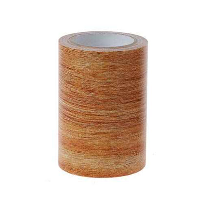DRINK 3" X15' Realistic Woodgrain Repair Tape Patch Wood Textured Furniture Adhesive Masking Tape