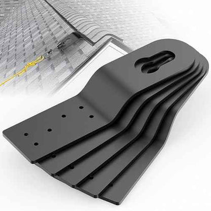Roof Safety Anchor Hitch Clip,Roof Anchors For Fall Protection Connects To Wood Surfaces,Permanent Roof Anchor Use With Roofing Harness, Safety Ropes And Other Roof Safety Equipment (Black-5 Pcs)