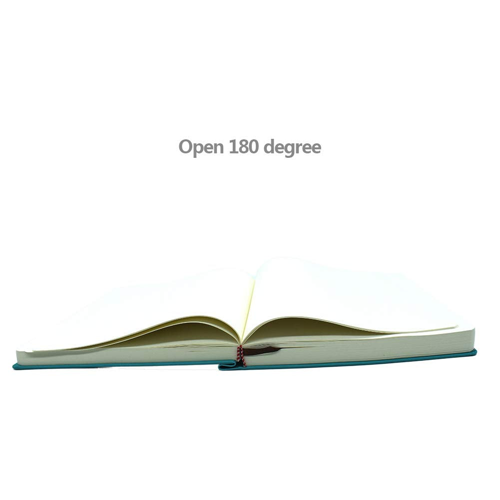 Notebook, Waterproof PU Leather Journal, Blank Pages Super Thick Hardcover Executive Notebooks, A4 A5 A6 Notebook for Home School Office Business, 660 Pages(Blue,Size:A6)