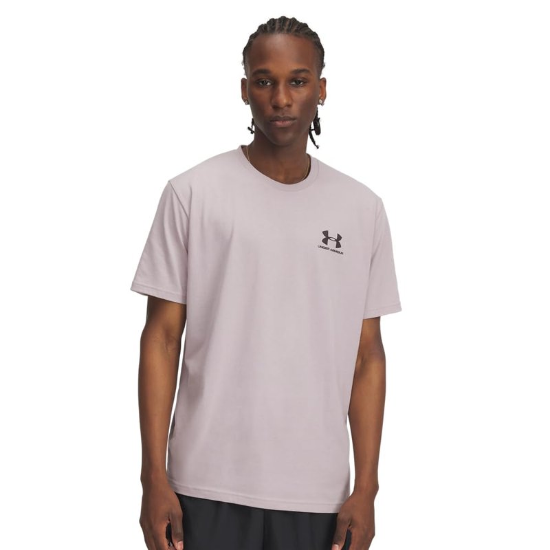 Under Armour Men's Sportstyle Left Chest Short-Sleeve T-Shirt, (009) Gray Dawn / / Black, 5X-Large