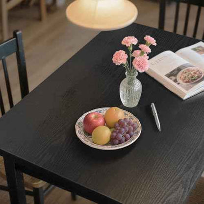 Peel and Stick Wallpaper Wood Contact Paper Black Wood Grain Wall Paper Thicken Textured Waterproof Easy to Clean Decorative Self-Adhesive Film for Cabinets and Drawers Surfaces 17.5In X 118In