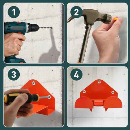 Gugxiom 2Pcs Weed Eater Hangers, Weedeater Hanger Wall Mount Garage Organizer Trimmer Rack, Trimmer Storage Rack for Garage