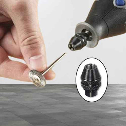 2 Pcs Keyless Chuck Set Multi Quick Change 4486 Keyless Chuck Replacement Fits for Dremel Rotary tool