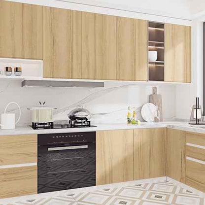 Light Brown Wood Grain Contact Paper Removable Light Wood Contact Paper for Countertops Cabinets Waterproof Kitchen Countertop Peel and Stick Wooden Wallpaper Faux Oak Vinyl Wrap 15.8" x 80"