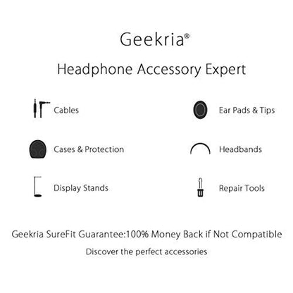 Geekria Shield Headphones Case Compatible with Beats Solo HD/4/3/2/ Pro Wireless Case, Replacement Hard Shell Travel Carrying Bag with Cable Storage (Red)