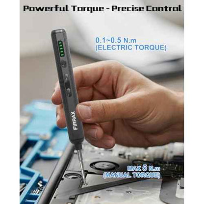 Mini Electric Screwdriver Set, FIRRAX 76-in-1 Small Electric Precision Screwdriver Cordless with 5 Torque Settings, 64 Bits, LED Lights, Power Screwdriver Repair Tool Kit for PC Phone Camera