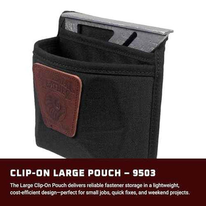 Occidental Leather Clip-On Pouch - Large - Made in USA