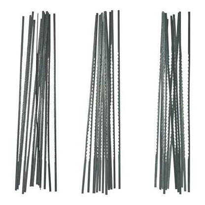 FOXBC Skip Tooth Scroll Saw Blade Plain End Assortment, 36 Pack, Replacement for Olson Saw FR49400