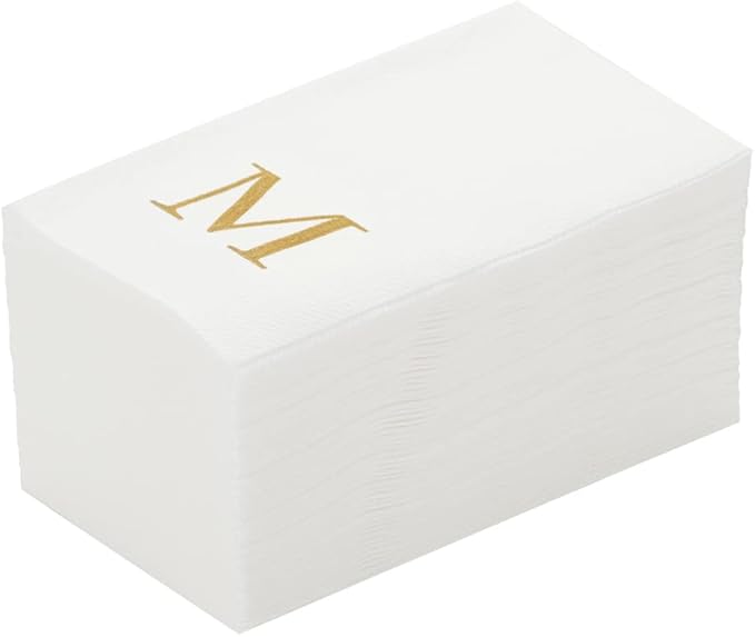 Luxenap 15.8 X 7.9 Inch Linen-Feel Guest Towels, 2000 Lettered Hand Towels