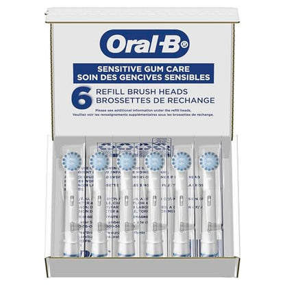 Oral-B Sensitive Gum Care Electric Toothbrush Replacement Brush Heads, 8 Count